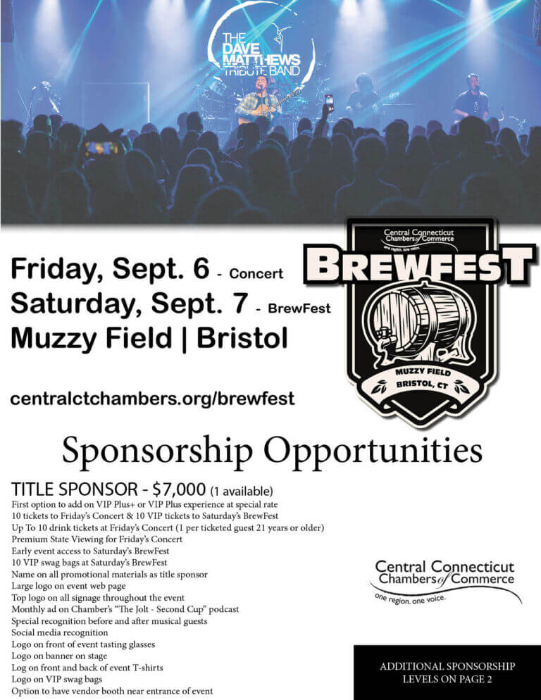 Brewfest Sponsorship Central Connecticut Chambers of Commerce